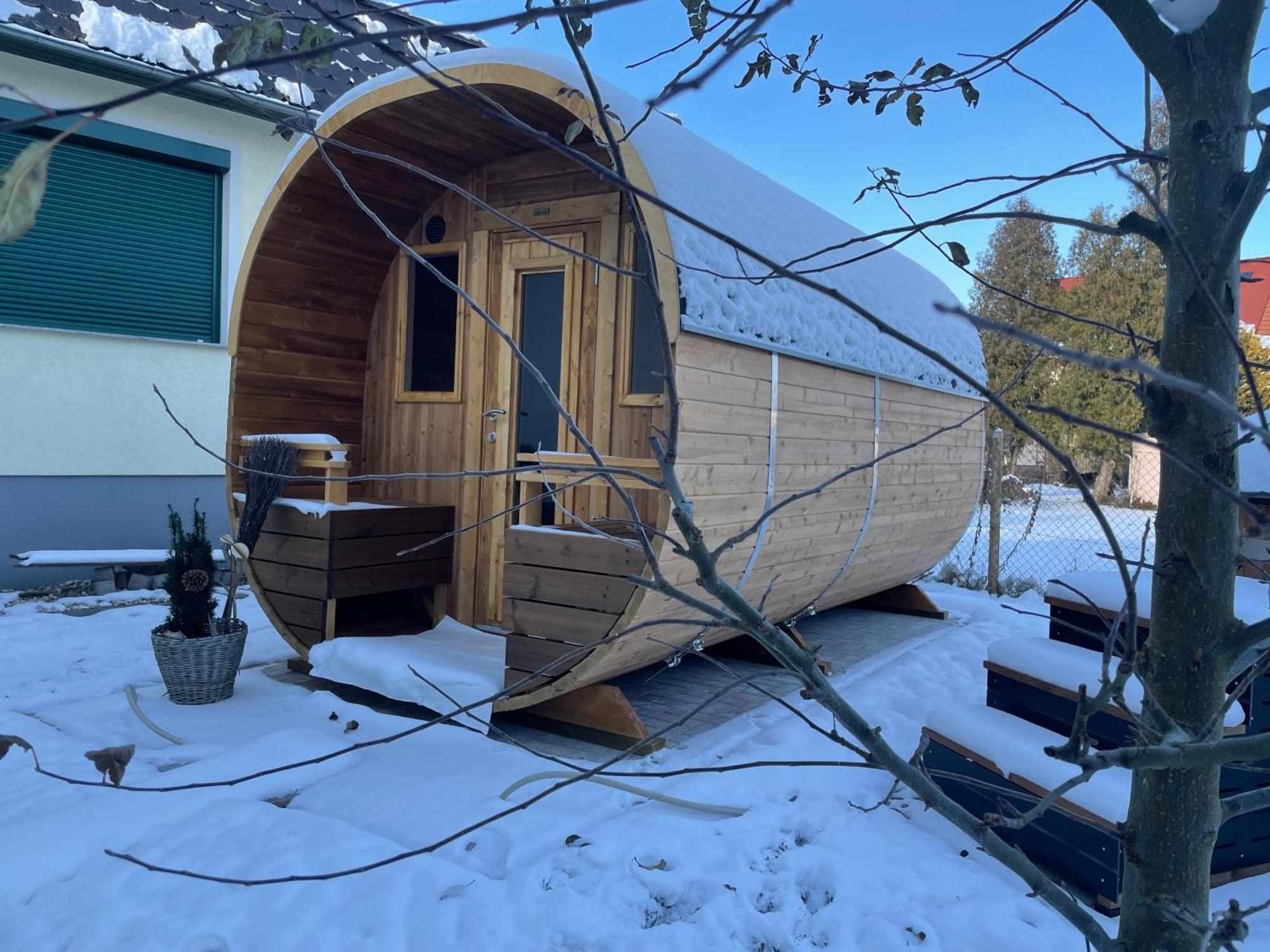 Ferienhaus Amare Mit Fasssauna, Eigener Terrasse & Kamin Bautzen Ngoại thất bức ảnh