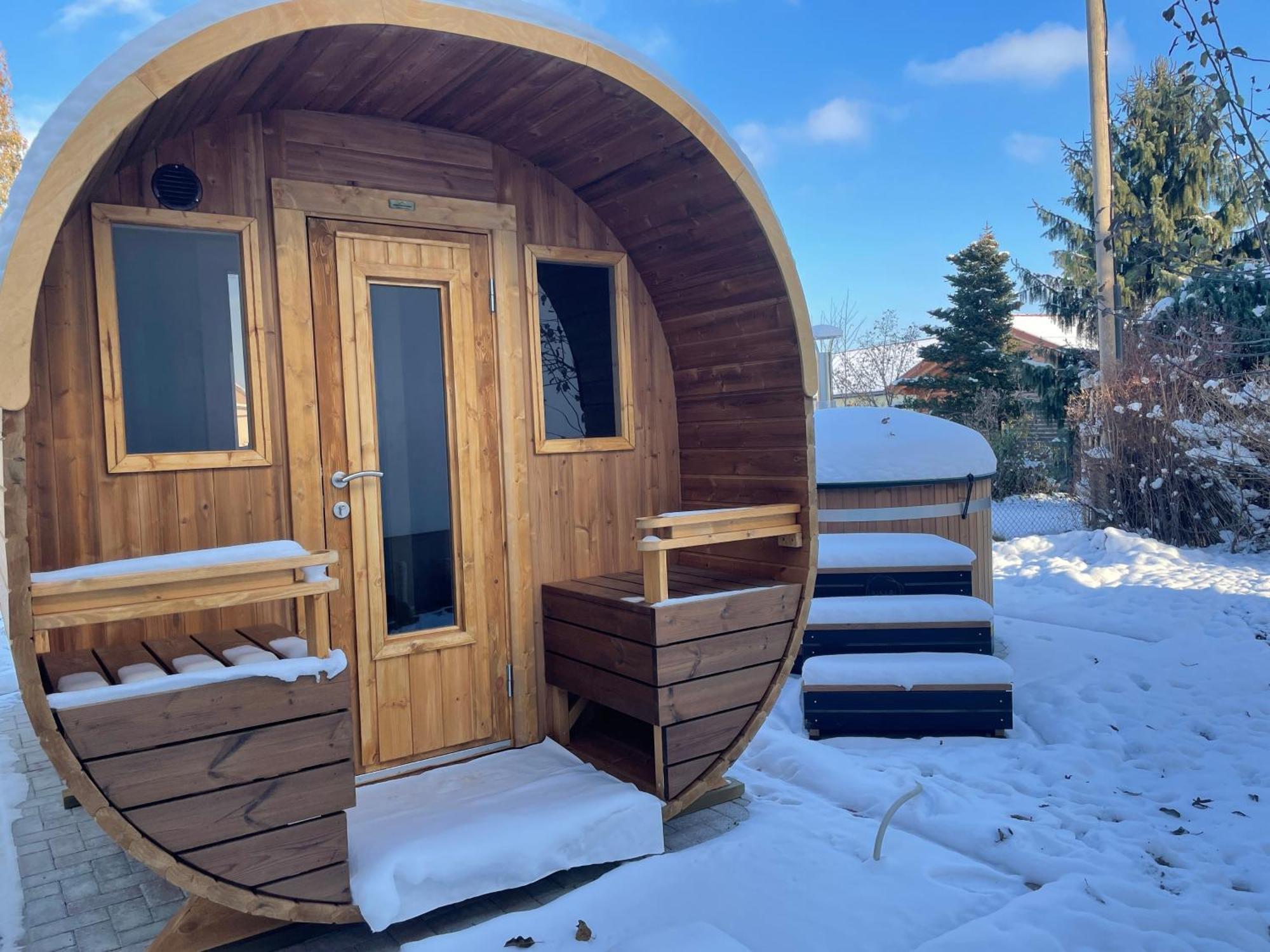 Ferienhaus Amare Mit Fasssauna, Eigener Terrasse & Kamin Bautzen Ngoại thất bức ảnh